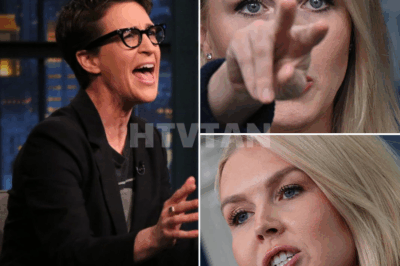“’GET OUT, KAROLINE!’—RACHEL MADDOW DEMANDS SECURITY REMOVE KAROLINE LEAVITT AFTER EXPLOSIVE ONSCREEN SHOWDOWN!”  In an unprecedented and shocking moment, Rachel Maddow screamed, “GET OUT, KAROLINE!” demanding security remove Karoline Leavitt from the set after a heated confrontation spiraled completely out of control. The explosive exchange was triggered by Leavitt’s bold remarks, which pushed Maddow to her breaking point, sending the studio into chaos. What did Leavitt say that caused Maddow to lose it, and how did this dramatic confrontation unfold? The tension is still palpable—full details of this jaw-dropping moment below 👇