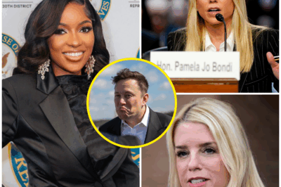 “BREAKING: PAM BONDI TRIES TO THREATEN JASMINE CROCKETT ON LIVE TV—BUT WHAT HAPPENED NEXT HUMILIATED THE DOJ!”  In a stunning live TV clash, Pam Bondi tried to intimidate Jasmine Crockett, only for the situation to explode in her face. After calling out Elon Musk and dropping 13 words that left everyone stunned, the moment took a shocking turn.  Bondi froze. Musk reportedly panicked. And Crockett? She didn’t just respond—she obliterated the confrontation, sending the room into utter silence.  What did Crockett say that turned the tables so drastically? How did this explosive exchange leave the DOJ scrambling in damage control?