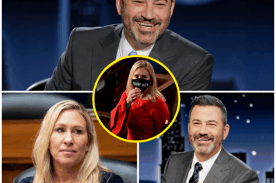 “KIMMEL DESTROYS MTG LIVE ON AIR AFTER SHE DEMANDS HIS ARREST—THE SHOCKING TV SHOWDOWN YOU WON’T BELIEVE!”  In a blistering, on-air battle that no one saw coming, Jimmy Kimmel clashed with Marjorie Taylor Greene in an explosive showdown that left the entire studio reeling. When Greene demanded Kimmel’s arrest over her portrayal on his show, Kimmel didn’t hesitate—he fired back with a scathing, unfiltered response that had viewers in absolute shock.  The intensity of the confrontation intensified as Kimmel’s sharp wit turned the tables in an instant, leaving Greene speechless and the room frozen in disbelief. This wasn’t just a clash of opinions—it was a complete annihilation of Greene’s argument, making it one of the most talked-about moments in TV history.  What did Kimmel say that sent shockwaves through the audience, leaving fans in complete awe? The full, jaw-dropping details of this viral exchange are below.