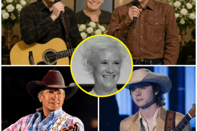 ONE SONG. TWO LEGENDS. A GOODBYE THAT SHATTERED THE SILENCE—George Strait AND John Foster’s EMOTIONAL TRIBUTE AT ANNE BURRELL’S FUNERAL LEAVES FANS IN TEARS!  In a moment of pure, unspoken emotion, George Strait and John Foster made a quiet but powerful entrance at Anne Burrell’s funeral—guitars in hand, hearts heavy with grief. There were no flashy lights, no stage—just two legends, delivering a final tribute with nothing but music. Their voices trembled, but the strength behind every note carried decades of friendship, loss, and love. The room stood still, the silence deafening, as the final note echoed. What was it about this powerful farewell that left the entire crowd in tears? Watch this sacred moment unfold below.