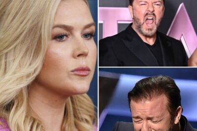 “KAROLINE LEAVITT OBLITERATES RICKY GERVAIS ON LIVE TV—HER SAVAGE CLAPBACK LEAVES THE AUDIENCE STUNNED AND THE HOST SCRAMBLING!”  In an unforgettable and jaw-dropping live showdown, Karoline Leavitt went head-to-head with Ricky Gervais, delivering a ruthless clapback that had the entire studio frozen in silence. What began as a cheeky back-and-forth quickly escalated into a full-blown confrontation, with Gervais’ trademark sarcasm clashing against Leavitt’s unyielding fire. The host was left struggling to regain control, while fans went wild on social media, calling it one of the most shocking moments of live TV this year. What did Leavitt say that completely flipped the script and left Gervais speechless? You won’t believe how it all ended—full, explosive details below! 👇