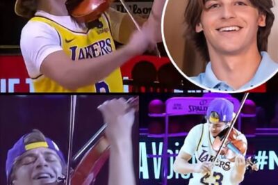 The Laker Girls Looked Stunned — General Hospital Star Giovanni Mazza Ignites Halftime with Violin & Hip-Hop Fusion!