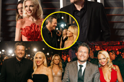 BLAKE SHELTON & MIRANDA LAMBERT’S ELECTRIC EYE CONTACT AT AWARDS SHOW STUNS FANS! Gwen Stefani’s Razor-Sharp Glare KILLS Their Lingering Love—Would They Have Embraced Without Her? Click the Link in Comments for the HEART-WRENCHING Truth!  A star-studded awards show just exploded with drama! Blake Shelton and Miranda Lambert shared an electrifying, unspoken moment, locking eyes for the first time in years—fans could feel the love and longing between them! But the charged moment was shattered when Gwen Stefani, Blake’s wife, shot a cold, piercing glare, crushing any chance for an emotional reunion. Was Gwen silently jealous, or is she struggling with their undeniable chemistry? The internet is on fire with debate—could Blake and Miranda have embraced without Gwen’s presence?