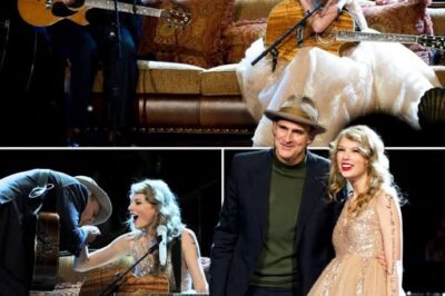 Taylor Swift Breaks Down on Stage as James Taylor Starts Singing — Then She Stuns Everyone by Stepping Back, Giving Him the Spotlight, and Delivering the Most Unexpected, Emotional Tribute of Her Career That Left the Entire Crowd in Tears and Completely Silent