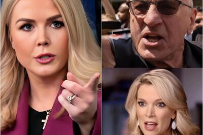 Just moments ago, in an unbelievable outburst, Robert De Niro took aim at Karoline Leavitt, publicly accusing her of being “unfit to be a role model for women.” His blistering attack has sent shockwaves through both Hollywood and the political world, with fans, celebrities, and critics all rushing to weigh in. The unexpected assault has sparked a firestorm of divided reactions across social media—what triggered this intense, on-air confrontation?