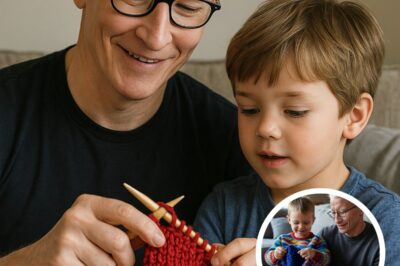 Anderson Cooper’s Sweet Family Moment: 5-Year-Old Wyatt Knits Scarf for Baby Brother Sebastian