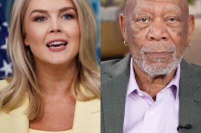 Karoline Leavitt mercilessly lectured Morgan Freeman on the topic of R@CIST on live TV!