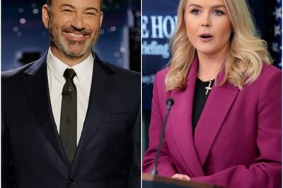 Jimmy Kimmel Live! moment Karoline Leavitt was abruptly kicked off stage during a tense interview