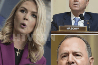 “I CAN’T BELIEVE YOU’RE ASKING THAT!” — KAROLINE LEAVITT CLASHES WITH ADAM SCHIFF IN A FIERY LIVE EXCHANGE THAT LEAVES THE STUDIO STUNNED!  Tensions exploded on live TV as Karoline Leavitt confronted Congressman Adam Schiff in a heated exchange that quickly spiraled out of control. After Schiff pressed her with a loaded question, Leavitt fired back, “I can’t believe you’re asking that—it’s disgraceful!” The studio fell into stunned silence as the host scrambled to regain control, but it was too late—what started as a debate turned into a full-blown takedown. The internet exploded within minutes, and insiders are calling this one of the most intense face-offs of the year. What happened next left even the control room in shock—full story below