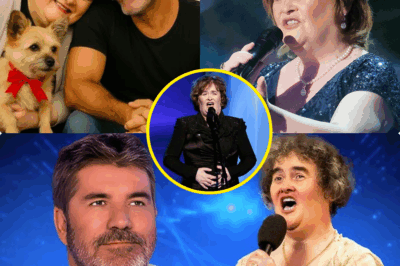 EMOTIONAL EXPLOSION: Susan Boyle BREAKS DOWN in TEARS as Simon Cowell SURPRISES Her with Orchestra and Red Bow-Wearing Puppy—What’s the DARK SECRET Behind This REBIRTH Moment?  In a heart-wrenching turn of events, Susan Boyle was moved to tears when Simon Cowell unexpectedly appeared with a full orchestra and a puppy wearing a red bow, sparking a moment of raw emotion that left viewers stunned. What’s the dark secret hiding behind this heartwarming surprise? Did Simon truly have Boyle’s best interests at heart, or is there something more sinister behind his actions? From being rejected to becoming an inspirational legend, is Susan stepping into a new chapter, or is she being manipulated for a bigger PR stunt?  The drama has taken social media by storm, with fans demanding answers—is Simon a savior, or just a master of manipulating hearts? Nashville is buzzing, and America is in shock. Who’s in the right, and who’s in the wrong?