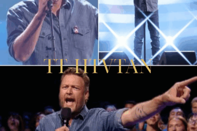 Just before taking the stage to introduce his beloved wife, Blake Shelton paused for a moment—to pay tribute to his country’s veterans with a song he wrote, dedicated to “us, the people of the land.” Amid the pomp and circumstance of the AMAs, the song rang out as an emotional reminder of patriotism and sacrifice, bringing a hush to the room. It was Blake’s first time performing at the AMAs—after dozens of awards, he finally had a special moment to himself. But the most moving moment wasn’t on stage…it was in the audience. His ex-wife—who had left quietly—sat there quietly, her eyes filled with tears, as if the memory had never faded…