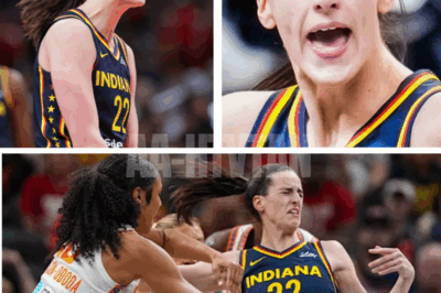 Caitlin Clark’s WNBA CHAMPIONSHIP hopes in jeopardy after brutal eye injury caught on camera—fans stunned as star player goes down in shocking moment that silences the crowd