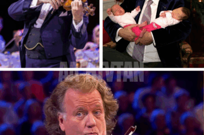 “She looked terrified — but then he knelt beside her…” — André Rieu’s SHOCKING act of kindness steals the show as he joins trembling child with TINY violin, creating a heart-melting moment that left thousands in TEARS