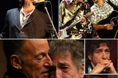 VIDEO BREAKER: Bruce Springsteen’s Stunning Tribute to Bob Dylan: How One Song Changed the Room, Shook the Audience, and Redefined Courage in Music! 🎸🔥  At the Kennedy Center Honors, Bruce Springsteen stood alone, his guitar echoing the raw, undeniable truth of Bob Dylan’s “The Times They Are A-Changin’.” No band, no special effects—just Springsteen’s voice and his weathered guitar turning Dylan’s classic into a moment of urgent reckoning. The audience, captivated and moved to tears, realized this wasn’t just a tribute, but a powerful call to action. Backstage, Dylan himself acknowledged the impact of this unadorned performance with a simple yet profound exchange: “You already did.” Critics are calling it “the performance of a lifetime.”  Want to experience the raw power of Springsteen’s tribute? Click below to uncover the full story of how he redefined courage in music! 👇👇