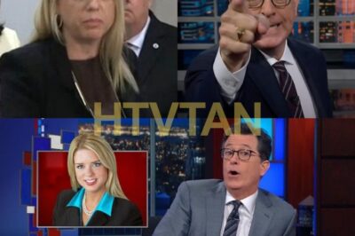 SHOCKING TURN: Pam Bondi Completely DOMINATES Stephen Colbert on The Late Show—What Was the Brutal One-Liner That Left Him SPEECHLESS and the Crew PANICKING Behind the Scenes? 😱🔥 Pam Bondi made a stunning appearance on The Late Show that left Stephen Colbert and the audience in shock. After a brutal one-liner, Colbert was left speechless, and the panic behind the scenes was caught on camera. What caused this jaw-dropping shift in tone?  Pam Bondi’s appearance on The Late Show quickly turned into a viral moment when she unleashed a brutal one-liner that stunned both Stephen Colbert and the audience. Known for his quick comebacks, Colbert was at a loss for words, while producers scrambled to salvage the segment. Viewers were left in disbelief, and the incident has sparked widespread debate on social media.  Want to know what Pam Bondi said that shocked Colbert and the Late Show team? Get the full story here!👇👇