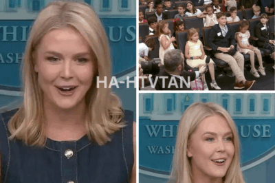 In a rare and heartwarming twist, Karoline Leavitt, the youngest White House press secretary in history, turned the James S. Brady Press Briefing Room into a family-friendly space for National “Bring Your Kids to Work Day.” What followed was a unique mix of humor, charm, and political insight as Leavitt welcomed the children of White House staffers to join her at the podium. The event was a delightful break from the usual intensity of press briefings, with Leavitt balancing serious updates about the president’s schedule with an array of curious and sometimes comical questions from the kids.