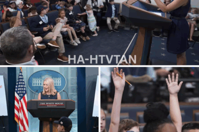 In an inspiring and lighthearted moment, Karoline Leavitt, the youngest press secretary in White House history, hosted National “Bring Your Kids to Work Day” with a unique briefing that combined the serious with the playful. The James S. Brady Press Briefing Room was filled with the laughter and curiosity of the children of White House staffers, as Leavitt took time to answer their questions, balancing the day’s political updates with candid moments of humor.