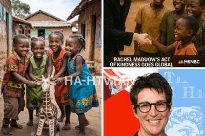 In a world often dominated by chaos, one powerful and unexpected act of kindness by Rachel Maddow has touched hearts worldwide. On June 1, 2025, International Children’s Day, the MSNBC anchor orchestrated a quiet yet profound miracle, reaching across an ocean to make a life-changing impact on children in sub-Saharan Africa. What began as a private mission quickly became a national moment of recognition, capturing the attention of millions and inspiring others to act with compassion.