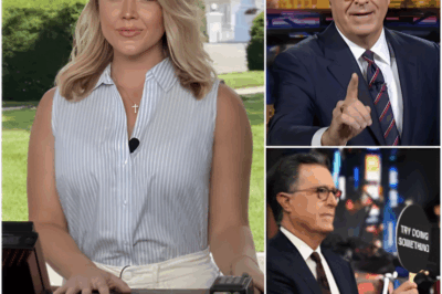 LIVE TV SHOWDOWN: Karoline Leavitt SHOCKS Late Night—Colbert’s Show SPIRALS Into CHAOS After Heated Onscreen Showdown!”