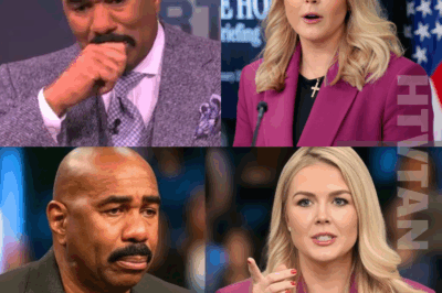 Talk Show Host Steve Harvey Cries After Emotional Message From Karoline Leavitt