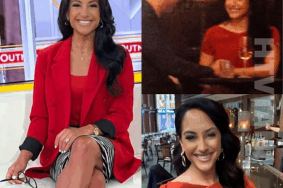 Emily Compagno was caught sharing a romantic dinner with a mystery man — and fans immediately recognized the red dress from one of her earlier social media posts 