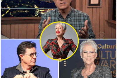 “JAMIE LEE CURTIS CLAIMS CBS TRIED TO SILENCE HER AFTER COLBERT’S CANCELLATION—A BOMBSHELL THAT COULD SHAKE UP LATE-NIGHT TV!”  Jamie Lee Curtis has dropped a bombshell: CBS didn’t just cancel The Late Show—they tried to silence her from speaking out. This shocking claim is fueling the already blazing controversy surrounding late-night TV and raising questions about CBS’s hidden agenda.  Curtis’s revelation could expose a much deeper crisis within the network, one that could unravel the fabric of late-night television. What is CBS hiding? And why is Curtis pushing to reveal the truth now?  The stakes are higher than ever, and the fallout could shake the entire industry. Stay tuned for the full story.