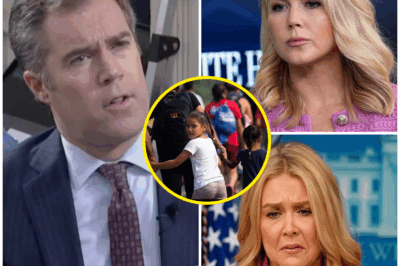 NO ESCAPE: KAROLINE LEAVITT’S MORAL SUPERIORITY CRUMBLES—ONE QUESTION UNCOVERS A DARK, UNFATHOMABLE TRUTH THAT CHANGES EVERYTHING  In a moment that will haunt her for the rest of her career, Karoline Leavitt’s carefully crafted image of moral superiority was ripped apart in front of a stunned audience—by a single, devastating question from NBC’s Peter Alexander:  “So, you’re saying… a six-year-old girl fleeing cartel violence, crossing the border with her grandmother, is a criminal?”  That question wasn’t just a challenge. It was a bombshell, detonating the facade she had spent years building. The room froze. Time seemed to stop. What followed was not a debate—it was an exposure of something much darker than anyone could have imagined.  Leavitt’s defenses crumbled as she stumbled through her scripted responses, clearly unprepared for the emotional force behind Alexander’s calm, deliberate question. It wasn’t about immigration anymore. It was about humanity—or the lack thereof. The truth, chilling in its simplicity, was staring everyone in the face: the cruelty was real. And it was undeniable.  But what Peter Alexander didn’t say—the silence in the room, the weight of his calm questioning—spoke volumes. Because behind that question lay a truth so devastating, so fundamentally wrong, that it threatened to unravel everything she had ever stood for.  By the time she stuttered through the final words of her briefing, the audience had already seen through the mask. The real horror wasn’t just her words—it was what they revealed about the system she represents.  This isn’t about politics anymore. It’s about a truth so disturbing, so fundamentally broken, that it could shatter the public’s trust in everything they’ve been told. This is cruelty on display—wrapped in silence, embedded in the system.  Keep reading, because the truth about what happened in that room is more than just an uncomfortable revelation—it’s a disaster in the making, and it’s far from over. You’ll understand why, when Karoline Leavitt walked off that podium, the air was thick with a sense of irrevocable loss. The truth is out, and nothing will ever be the same again.