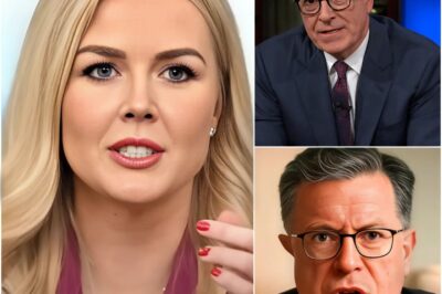 ‘You wanted airtime. Now you’ve got a legacy’ — Karoline Leavitt ‘destroyed’ the late-night talk show, causing the studio to spiral into chaos live on air… But Stephen Colbert struck back with two devastating counterattacks — and his final line left Karoline humiliiated nationwide: ‘Is that all you’ve got?’