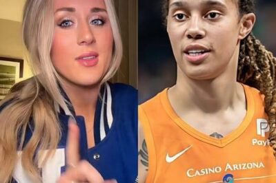 Brittney Griner was criticized by Riley Gaines for knelt during the National Anthem. “You don’t have to sing or anything, but you do have to show some respect for the nation that saved me