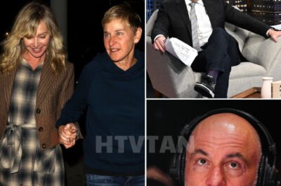 “‘DON’T THINK LEAVING AMERICA WILL KEEP YOUR SECRET FOREVER, ELLEN’ — JOE ROGAN & GREG GUTFELD EXPOSE ELLEN DEGENERES’ SHOCKING DARK SECRET LIVE ON TV!”  In a jaw-dropping moment that’s sent shockwaves through the entertainment world, Joe Rogan and Greg Gutfeld stunned viewers by exposing Ellen DeGeneres’ darkest secret—one she thought would stay hidden forever. With tension building in the air, the two hosts dropped truth bombs that left the studio in stunned silence. What exactly is the shocking secret that Ellen tried to escape by leaving America, and how did it finally come to light? This explosive reveal has left fans, critics, and the media world in complete disbelief. The full, jaw-dropping details are unfolding now—don’t miss it! 👇
