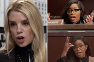 “Sit Down, You’re Embarrassing Yourself!” — Pam Bondi Confronts Jasmine Crockett on Live TV When Pam Bondi faced off against Congresswoman Jasmine Crockett on live television, no one expected what came next. In a fiery exchange that left viewers stunned, Pam didn’t hold back — calling out what she saw as hypocrisy, double standards, and political theater. Jasmine Crockett, never one to retreat, fired back with equal force. The clash was electric — two women, two ideologies, no filters.