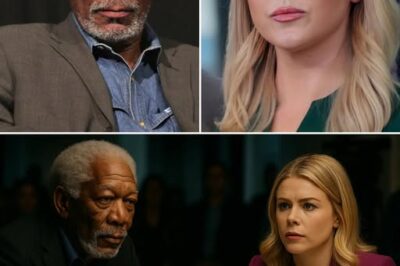 TV MELTDOWN: Morgan Freeman FREEZES Karoline Leavitt Live On-Air with One Chilling Sentence — “Look Me in the Eye, Karoline” — as Calm Debate EXPLODES into Tense Showdown Over Racism and Inequality, Leaving Studio in Silence and Viewers in Shock