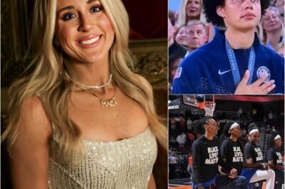 Riley Gaines criticized Brittney Griner for kneeling during the National Anthem. “You don’t have to sing or anything, but you do have to show respect for the country that saved you from a Russian Gulag.” Brittney immediately responded with a retort.
