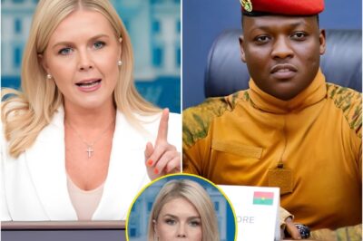 What was meant to be a simple interview quickly spiraled into a humiliating moment for Karoline Leavitt. She attempted to shame Captain Ibrahim Traoré on live TV, but by the time he delivered his response, Leavitt was left speechless, unable to even look up. In a powerful display of composure and intellect, Traoré turned the tables on her, leaving viewers stunned.
