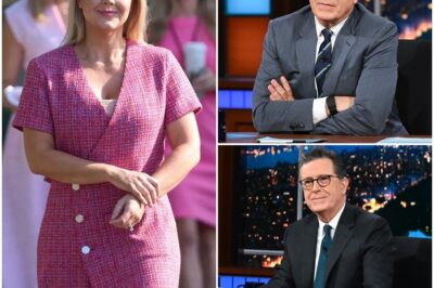 “Karoline Leavitt Walked Into Colbert’s Trap And It Destroyed Her: How Stephen Colbert Turned a Late-Night Interview Into a Cultural Battlefield with Two Devastating Lines, Leaving Leavitt Humiliated Nationwide. The Studio Spirals Into Chaos as Colbert’s Lethal Satirical Blows Leave Her Breathless and Defenseless—A Career-Defining Moment for Colbert That Shocks America. What Happened Next Will Have You Questioning Everything You Thought You Knew About Television, …