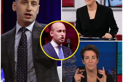 TOTAL DESTRUCTION: RACHEL MADDOW HUMILIATES STEPHEN MILLER LIVE ON AIR—EXPOSING SHOCKING SECRETS AFTER SCANDAL ERUPTS!  In a moment that has left the media world reeling, Rachel Maddow has completely obliterated Stephen Miller on live television, humiliating him in front of millions. What started as a routine discussion quickly spiraled into an all-out verbal assault after a bombshell scandal involving his wife erupted, sending shockwaves across the political landscape.  Maddow, known for her sharp intellect and fearless approach, didn’t hold back. “You want to talk morals, Stephen?” she snapped, immediately cutting through Miller’s defenses. In a devastating takedown, Maddow unleashed a torrent of dirty secrets that left Miller stammering, his composure completely shattered.  As the room grew tense, viewers were left speechless as Maddow dismantled Miller with brutal precision, exposing things no one saw coming. The power dynamics shifted in real-time, as the once-dominant Miller struggled to respond, his credibility crumbling live on-air.  This wasn’t just a political debate—it was a televised annihilation of a man who once thought he was untouchable. What did Maddow reveal that sent shockwaves through the studio and left Miller reeling? The fallout from this explosive moment is just beginning, and the consequences could be catastrophic for Miller’s career.  The truth has been laid bare, and the world is watching. Stay tuned—this media showdown is far from over.