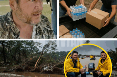 Blake Shelton and Luke Bryan LOAD UP TRUCKS and head straight into flood zone to deliver supplies, comfort, and music to devastated families in Kerrville