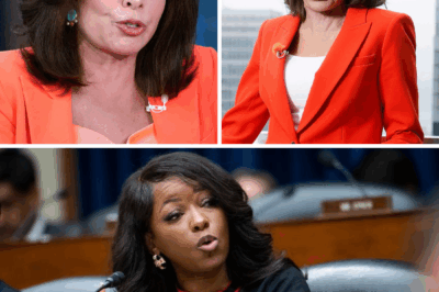 “The Truth Hammer Drops! What was supposed to be a controlled segment exploded into chaos as Jeanine Pirro unleashed a relentless stream of truth that left Jasmine Crockett stunned, seeking help that never came. Producers scrambled to regain control, while viewers cheered, witnessing the birth of a viral moment that critics say Crockett may never recover from. In an on-air collapse that shocked the world, Pirro’s fearless takedown made TV history. Watch the unforgettable confrontation below 👇👇
