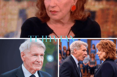 THE VIEW COLLAPSES: “Harrison Ford Kicked Off The View After Heated Clash with Joy Behar — ‘You’re Out of Line,’ Ford Snaps Back!” In a tense showdown on live TV, Harrison Ford had enough of Joy Behar’s constant interruptions and fiery remarks. As Behar pressed him on a sensitive topic, Ford’s patience ran thin. “You’re out of line,” he shot back, his voice cutting through the chaos. The cameras captured every moment as Ford stormed off, leaving the studio in stunned silence. The internet exploded in shock, and it was clear: Harrison Ford wasn’t going to let anyone dictate his narrative.