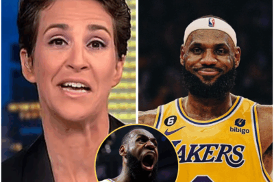 **NO ONE SAW IT COMING AFTER RACHEL MADDOW’S 17-WORD RESPONSE TO LEBRON JAMES—BUT WHAT HAPPENED BEHIND THE SCENES SHOCKED EVERYONE**  When LeBron James pushed the envelope on live TV, everyone assumed Rachel Maddow would either back down or deflect. But what happened next defied all expectations. With chilling precision, Maddow delivered 17 cold, calculated words that immediately shifted the energy in the room. The studio fell silent. Commentators were left speechless. LeBron? He didn’t speak another word.  It wasn’t a loud confrontation—it was quiet, but it hit harder than anyone could’ve anticipated. But the real bombshell came when the cameras stopped rolling. What unfolded off-air was even more shocking, leaving everyone involved in stunned silence.  **What exactly did Maddow say that froze the moment? And what happened behind the scenes that only deepened the tension?** Stay tuned, because this story is far from over.