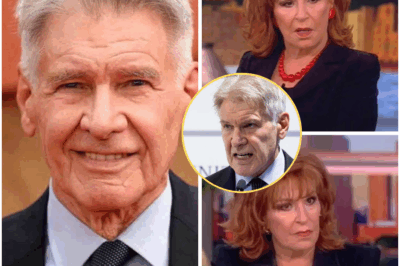 **“HARRISON FORD KICKS OFF THE VIEW AFTER EXPLOSIVE CLASH WITH JOY BEHAR – ‘YOU’RE OUT OF LINE,’ HE ROARS BEFORE WALKING OFF SET!”**  In a shocking turn of events that has left fans reeling, Harrison Ford snapped live on *The View*, throwing down the gauntlet after Joy Behar pushed him too far. When she pressed him on a sensitive issue, Ford’s patience finally cracked. “You’re out of line,” he shot back, his voice booming, causing the entire studio to go silent.  The cameras were rolling as Ford, visibly furious, stormed off the set—leaving everyone in stunned disbelief. This intense, jaw-dropping moment has the internet on fire, with fans and critics alike speculating about what really happened.  **What drove Ford to this breaking point, and why is his explosive exit sending shockwaves through the media world?** This is one showdown you won’t forget.