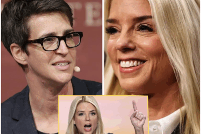 🚨🚨🚨She walked in with confidence—smiling, scripted, and certain of victory. Pam Bondi stepped onto the MSNBC set as if it were her domain, armed with sharp talking points, viral-ready jabs, and a quiet arrogance that suggested an easy win. But Rachel Maddow had no intention of letting her play that role.  Maddow wasn’t there to engage in a performance—she was there to end it.  Without raising her voice, Maddow delivered a single sentence so sharp, it cut straight through the tension like a scalpel. The room fell silent. Bondi, completely blindsided, froze in place.  Her posture slumped. Her words faltered. The camera lingered on her as the mask of confidence shattered. What followed wasn’t a heated debate—it was the quiet unraveling of someone who thought they had everything under control.  The control room was silent. The audience was riveted. They watched as Bondi, who had come to “shut it all down,” found herself speechless.  Insiders are calling it “the cleanest public dismantling MSNBC has ever aired.”  The only question left now is: What did Rachel Maddow say that completely erased years of Bondi’s image in just seconds?  The shocking moment is here.👇👇👇