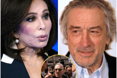 **“2 MINUTES AGO: FIFTH AVENUE FROZEN IN SHOCK—JEANINE PIRRO DROPS A DEVASTATING TRUTH BOMB ON ROBERT DE NIRO, LEAVING THE PANEL SPEECHLESS AND ON THE EDGE OF A BLOWUP!”**  In a moment so explosive it literally stopped Fifth Avenue in its tracks, Jeanine Pirro dropped a devastating truth bomb on Robert De Niro that sent shockwaves through the room. With one razor-sharp line about legacy, power, and the hypocrisy running rampant in Hollywood, Pirro completely shut down the panel—leaving De Niro, and the rest of the room, stunned into an uncomfortable silence.  The tension in the air was so thick, it felt like you could cut it with a knife. Viewers are now asking: did Pirro just expose a dark, ugly truth that Hollywood desperately wants to keep hidden?  This dramatic moment is going viral, and the fallout is far from over—stay tuned for what’s coming next, because this drama is only getting started!