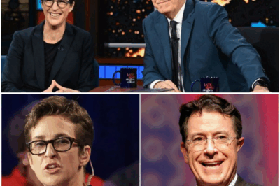 “SHOCKING TWIST: AFTER THE LATE SHOW CANCELLATION, STEPHEN COLBERT TEAMS UP WITH RACHEL MADDOW FOR EXPLOSIVE NEW SHOW—IS THIS THE FUTURE OF LATE-NIGHT TV?”