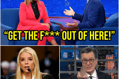 10 MINUTES AGO : Pam Bondi Hijacks The Late Show—Savage One-Liner Leaves Colbert Rattled, Producers in PANIC, and Leaked Footage Reveals a SHOCKING Truth!