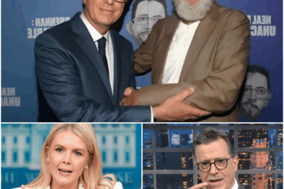 “‘YOUR BODY LANGUAGE JUST FILED FOR DIVORCE’—STEPHEN COLBERT MOCKS KAROLINE LEAVITT LIVE ON TV, UNTIL SHE DROPS A BOMB THAT LEAVES HIM STUNNED!”