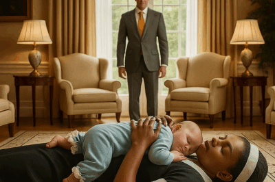 Black maid slept on the floor with the baby — the billionaire saw it… And then happened something strange..