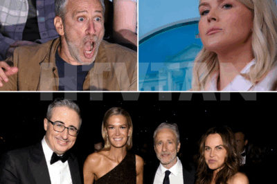 “YOUR BRAIN MISSED HAIR AND MAKEUP.” JON STEWART SAID IT AS A JOKE—AND THEN THE ROOM FROZE. What started as a playful jab turned into Karoline Leavitt’s most brutal on‑air meltdown, with producers scrambling and cameras catching every second. Was it a mic‑drop moment or a line crossed on live TV? The clip is already everywhere—and the off‑camera fallout is even wilder. More in the comments 👇