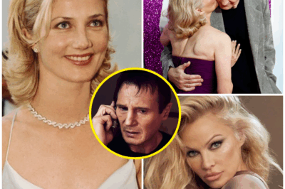 “SEVEN RED HEARTS. NO WORDS.” Liam Neeson & Pamela Anderson stride into a premiere in a silence that says everything—then Natasha Richardson’s sister drops a post that flips the internet   He said he was done with love. She didn’t buy it. No kiss. No pose. Just two icons side by side… their sons nearby… and the memory of the woman Liam still calls his anchor hanging in the air. Then Joely Richardson presses “post”—seven red hearts, no caption—and timelines stop laughing and start listening.  What does that wordless entrance really mean? Why seven hearts—and why now? And who whispered backstage, “She makes him laugh in a way we haven’t seen in years”?