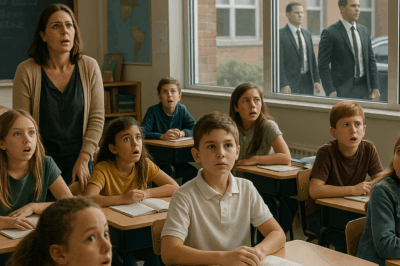 He Claimed His Dad Works at the Pentagon – The Teacher Chuckled… Until a Mysterious Black SUV Arrives Outside, Leaving the Whole Class Speechless!